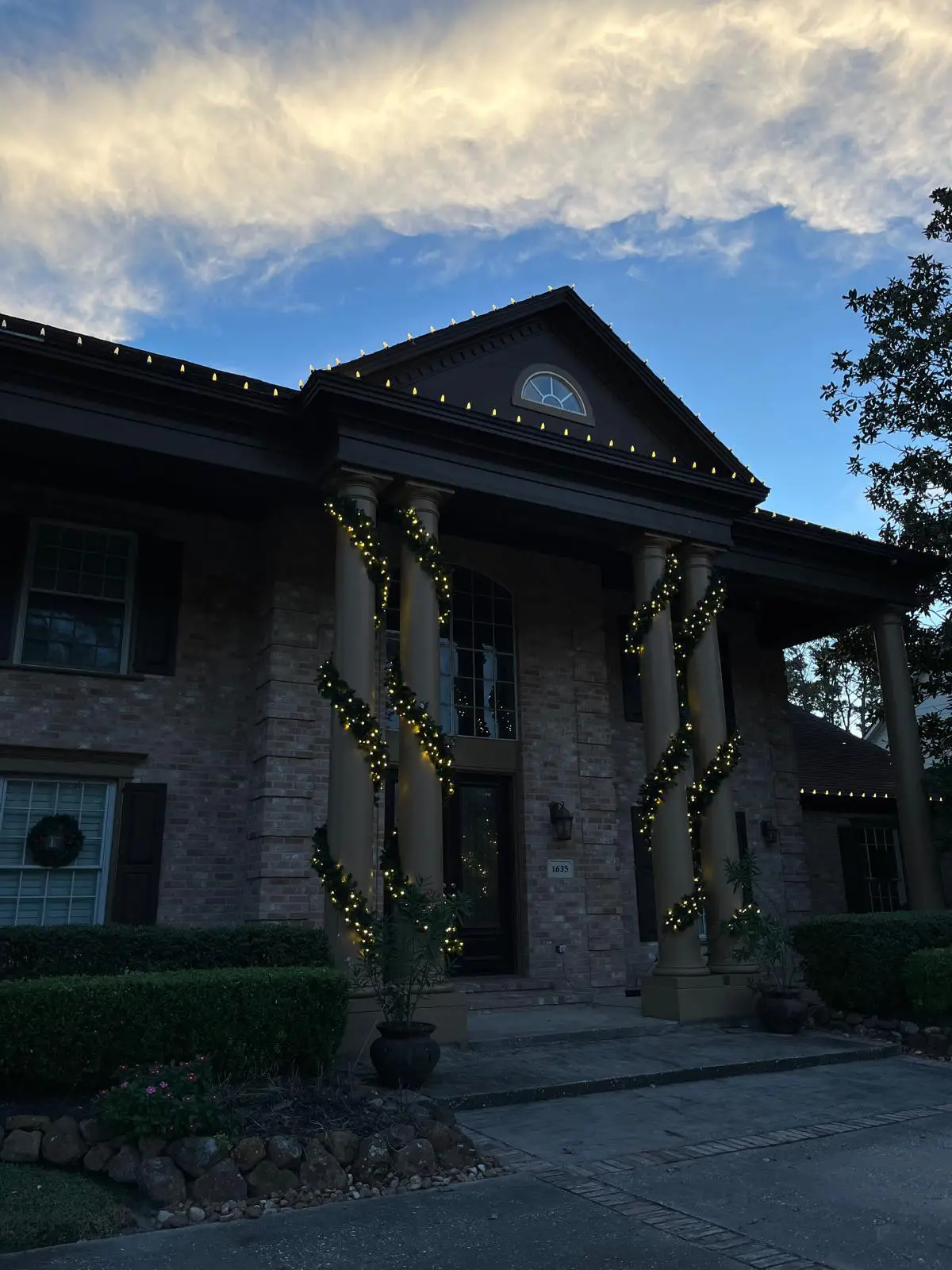 Christmas Lighting installation in Houston, Texas